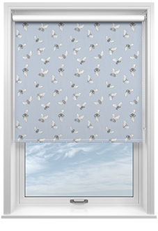 Busy Bee, Bright Blue - Roller Blind